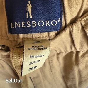 Men's Beige Cargo Shorts Size 36 Casual Summer Multiple Pockets
